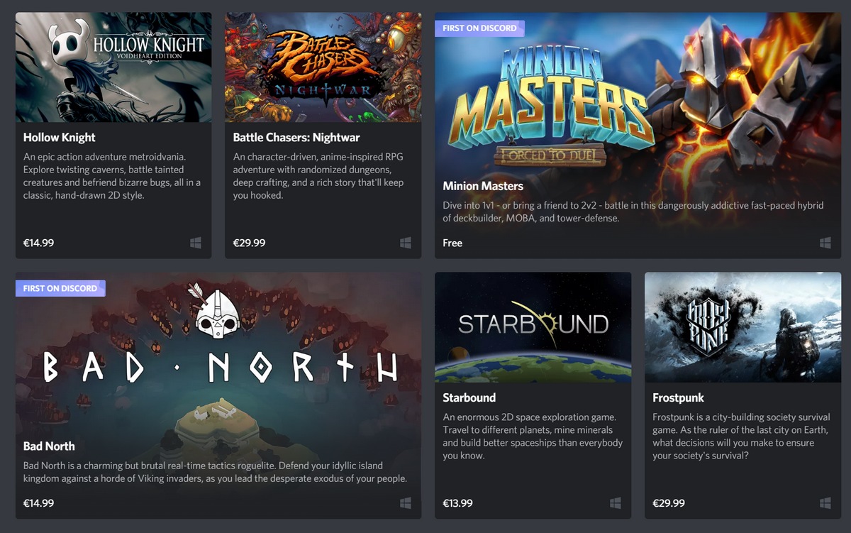 Como comprar y descargar juegos en Discord, la competencia de Steam Discord