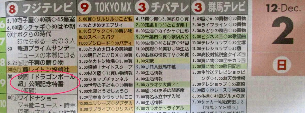 Dragon Ball Super Especial de TV Dragon Ball Super Especial de TV