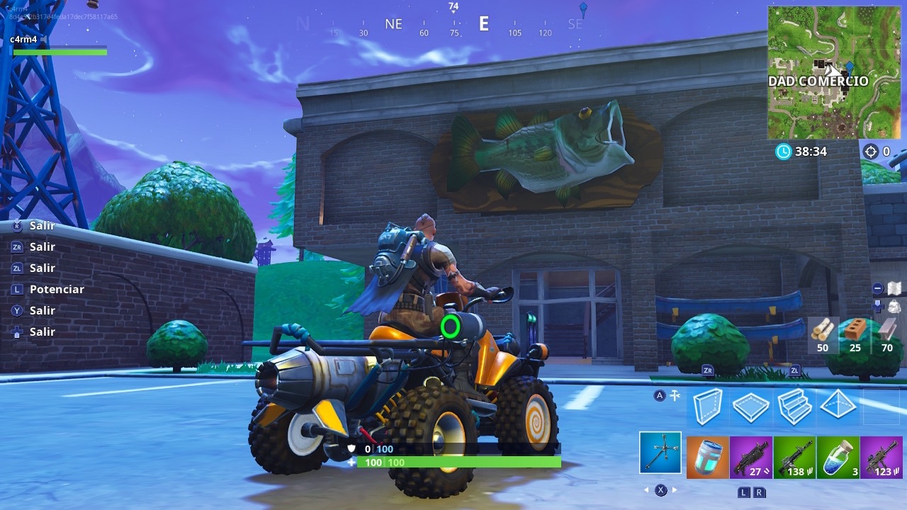 Fortnite baila delante trofeo de pesca Fortnite baila delante trofeo de pesca