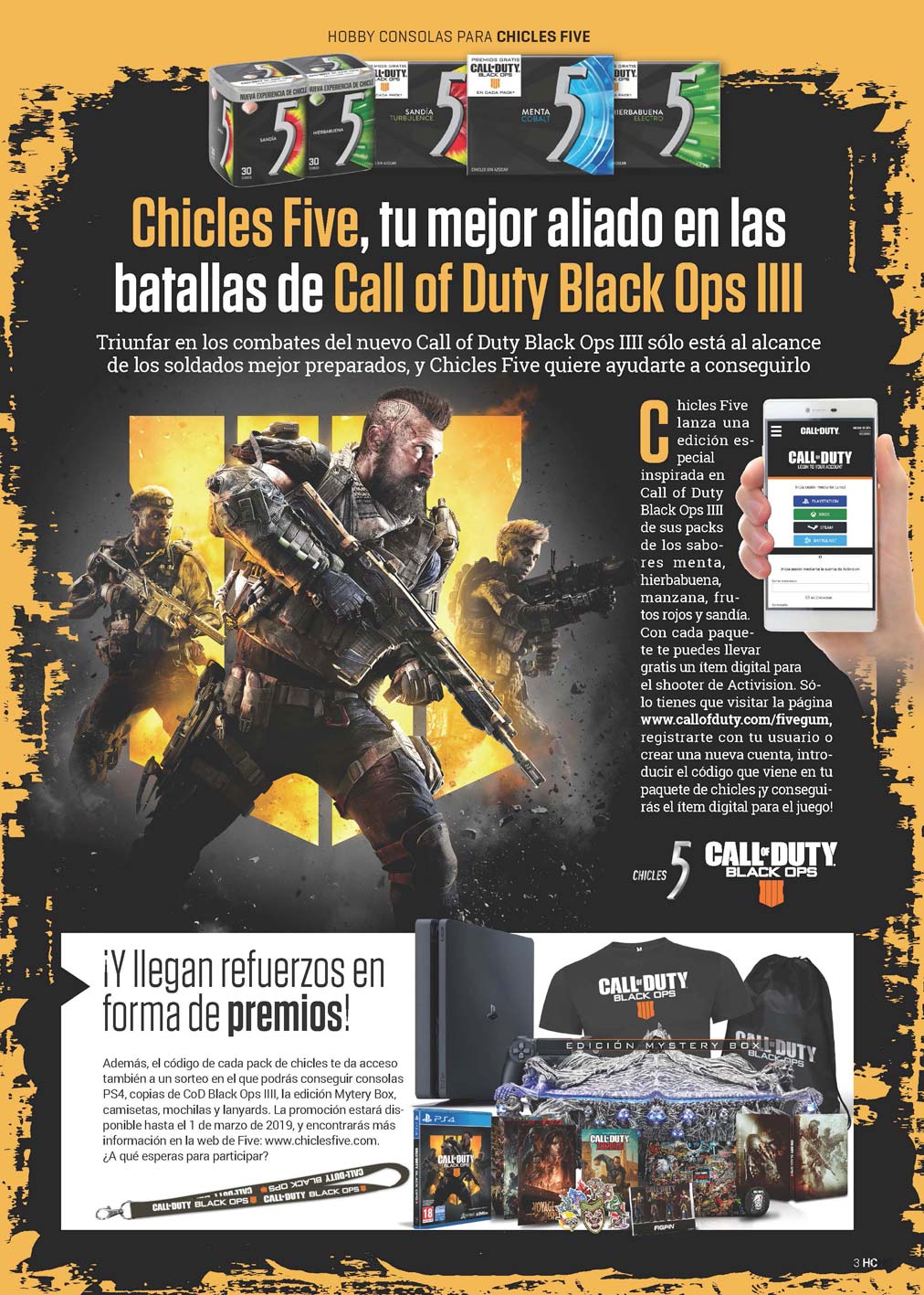 Hobby Consolas 328 chicles Five Hobby Consolas 328 chicles Five