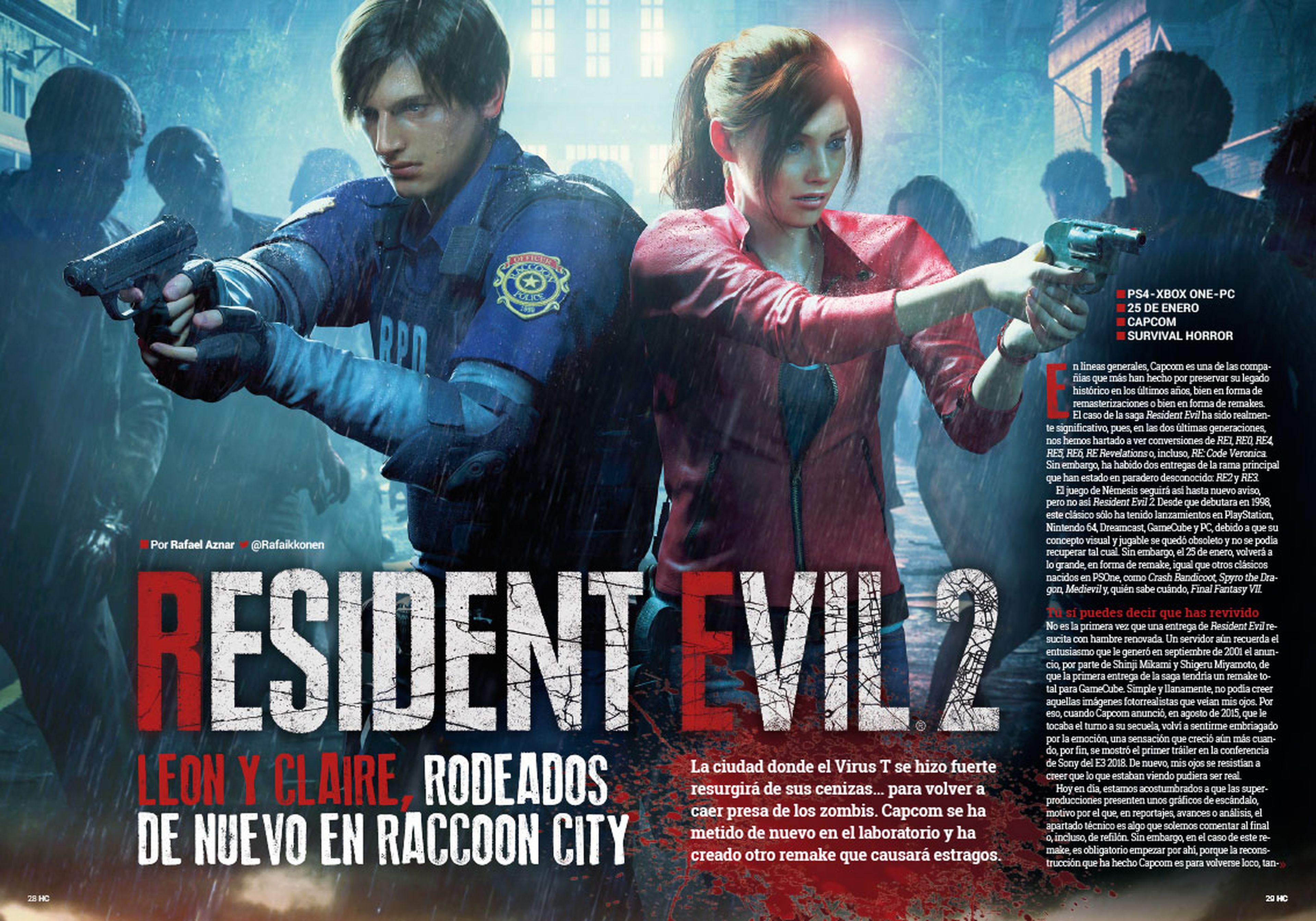 Hobby Consolas 329, ya a la venta con pósters de Resident Evil 2 y Battlefield V