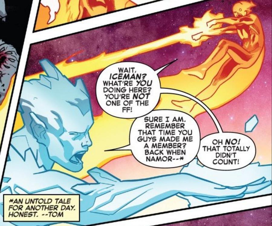 Iceman con los Cuatro Fantásticos Iceman con los Cuatro Fantásticos