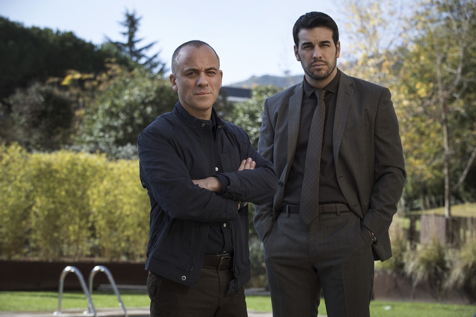 Javier Gutiérrez y Mario Casas en el rodaje de Hogar Javier Gutiérrez y Mario Casas en el rodaje de Hogar