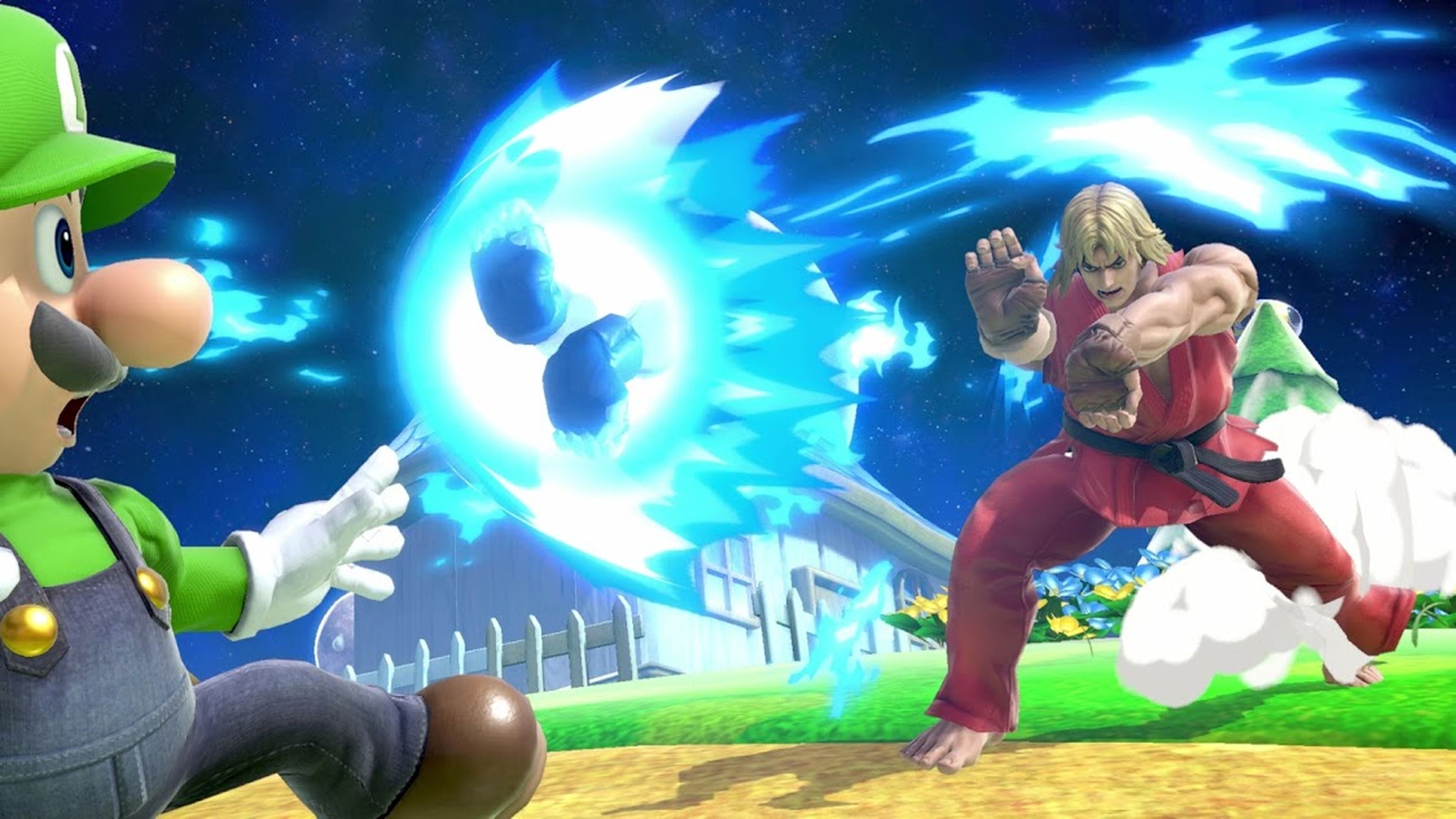 Ken e Incineroar en Super Smash Bros. Ultimate