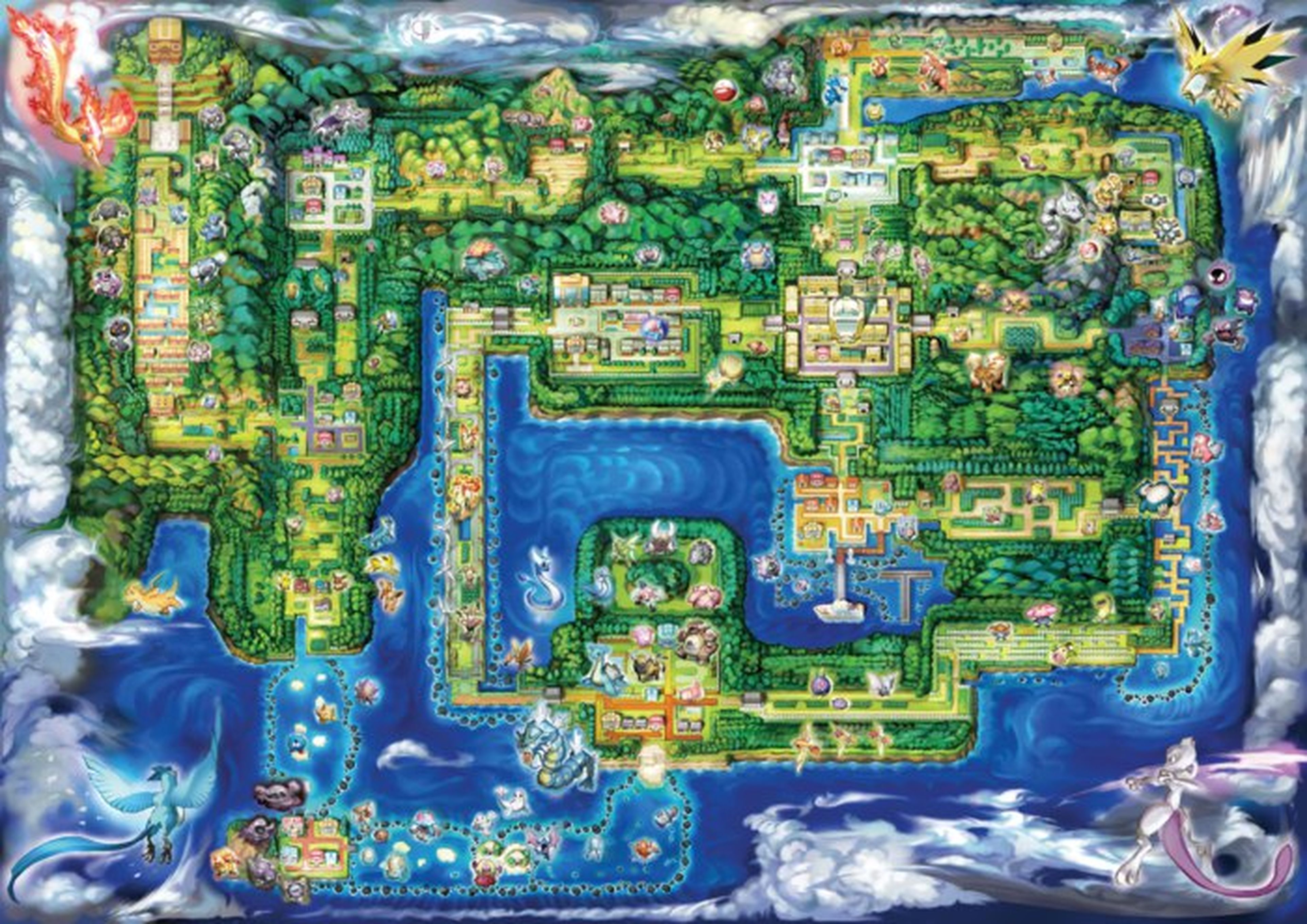 Mapa Kanto Pokémon Let's Go