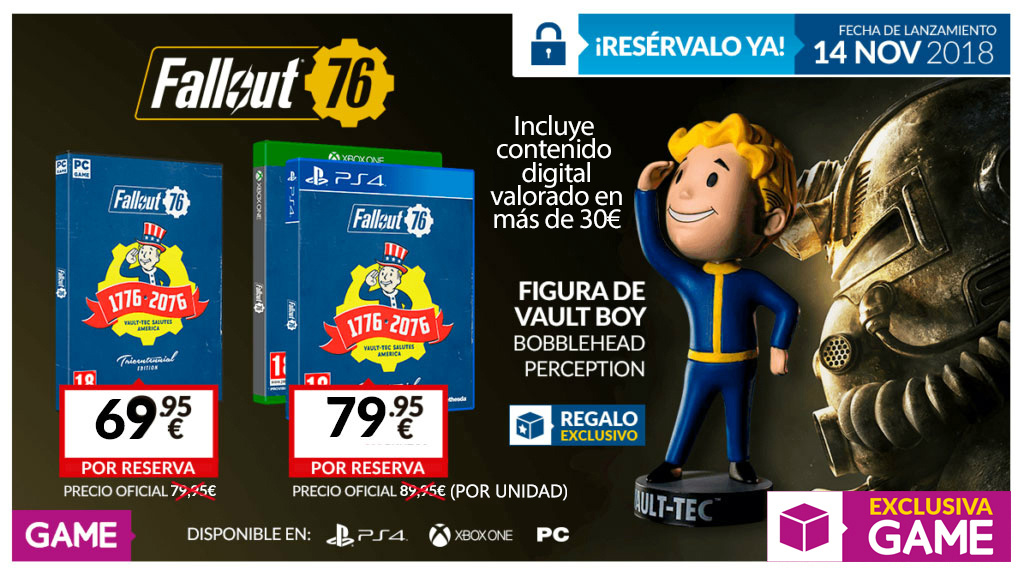 Merchandising Fallout en GAME fallout