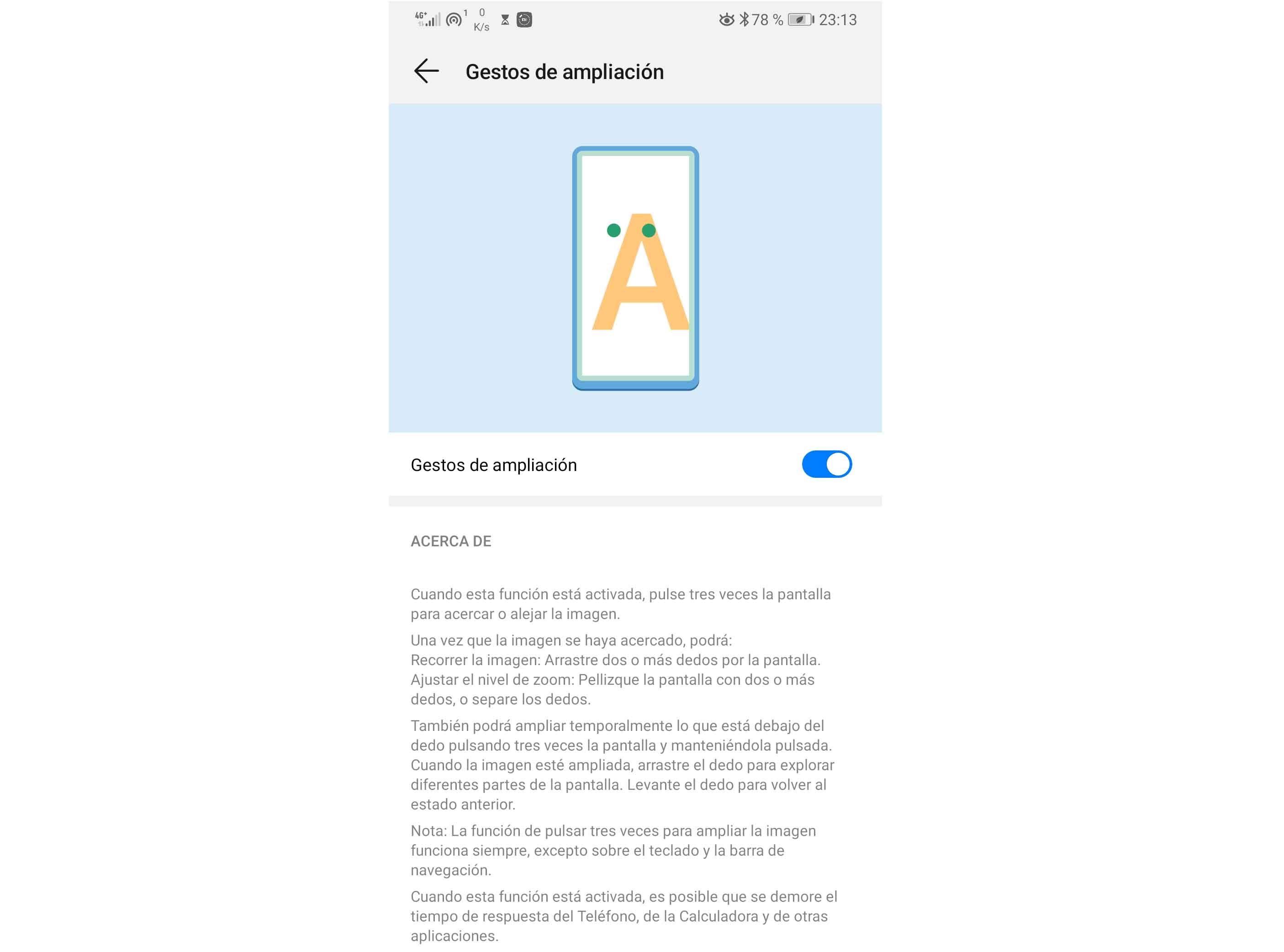 Opciones de Android Opciones de Android