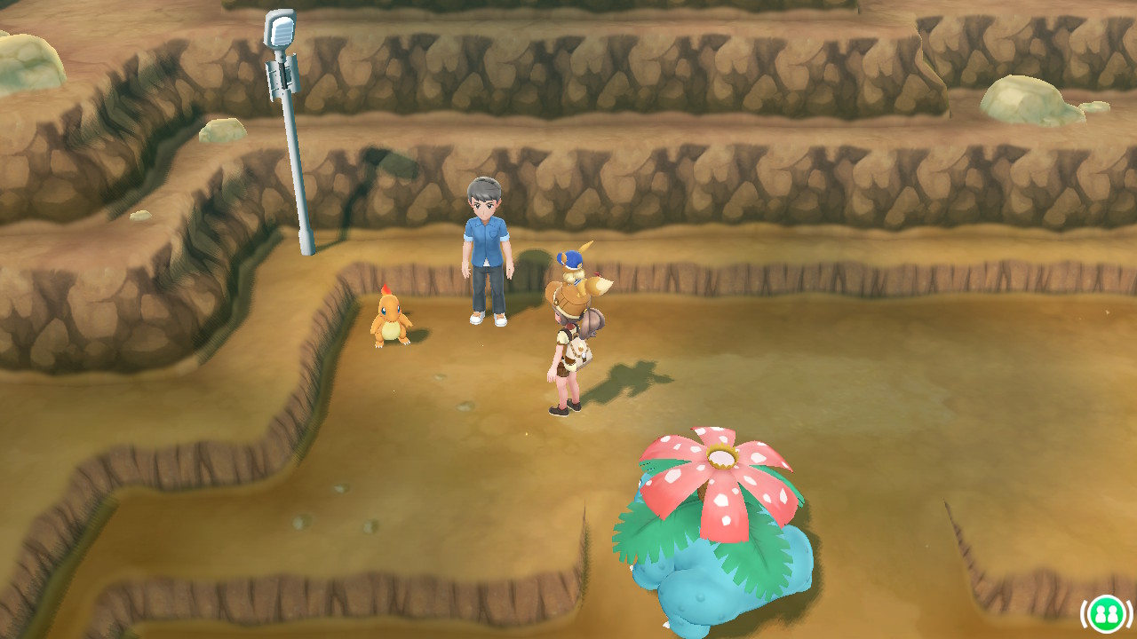 Pokémon iniciales en Pokémon Let's Go bulbasaur, charmander, squirtle,
