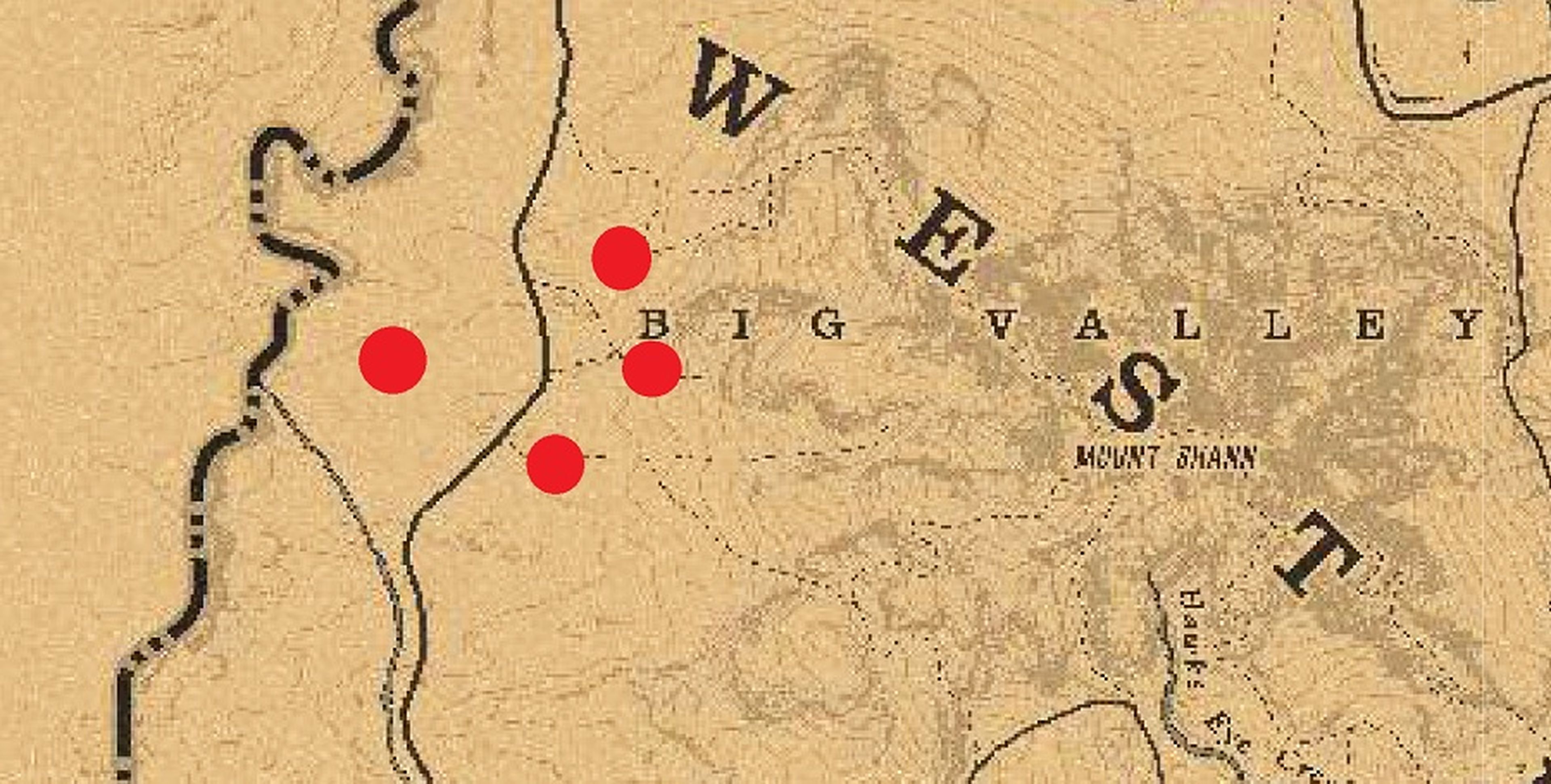 Mapas del tesoro Bard's Crossing y Blackbone's Forest en Red Dead Online:  cómo resolverlos