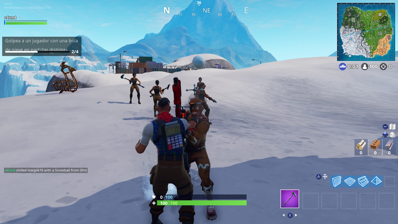 Bola de nieve Fortnite