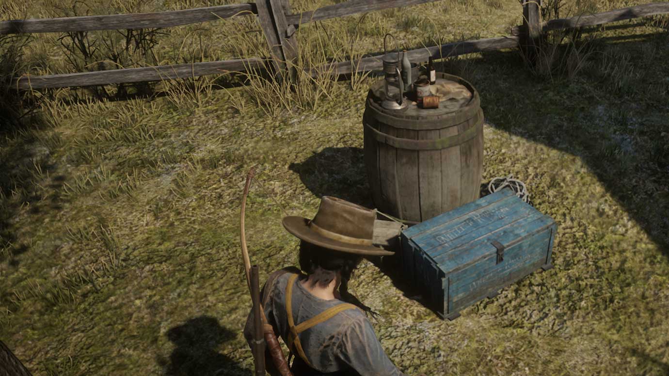 Camp in Red Dead online