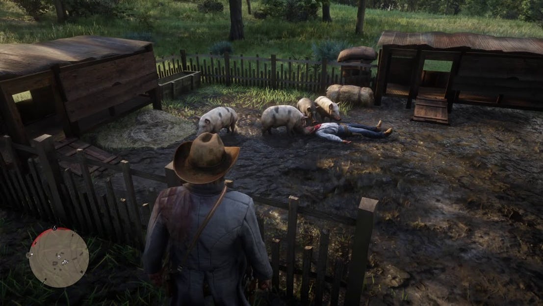 Cerdos en Red Dead Redemption 2 red dead