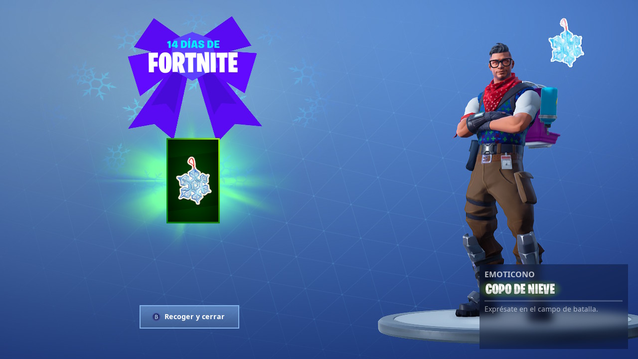 destruye los copos de nieve fortnite recompensa - fortnite munecos de nieve