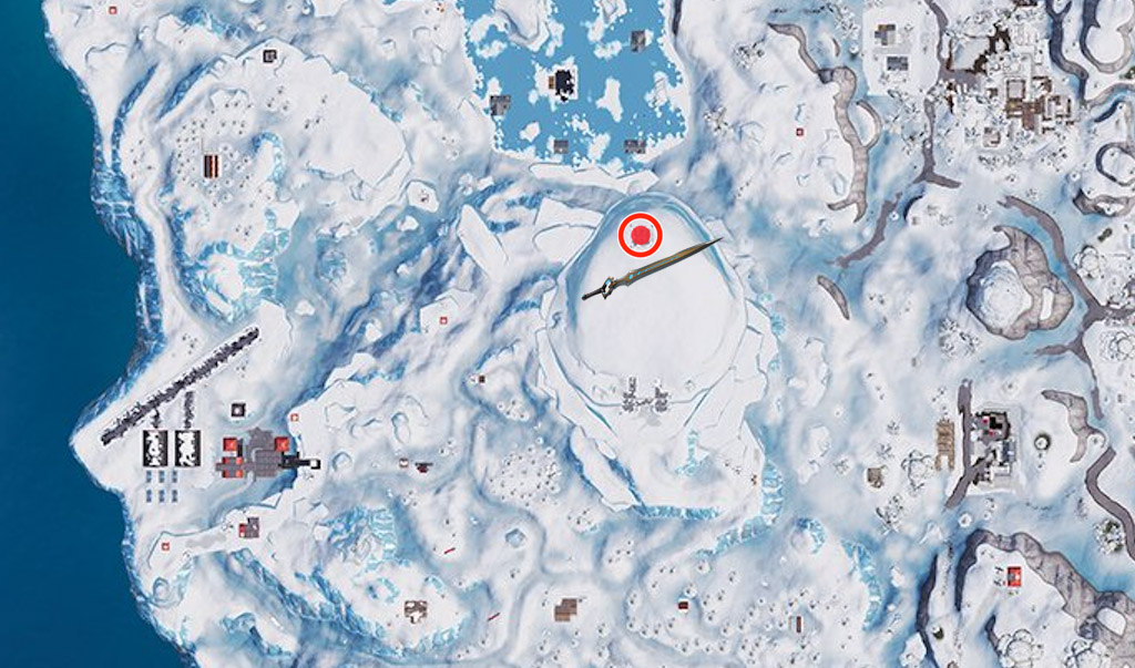 Espada Hoja del Infinito en Fortnite mapa Espada Hoja del Infinito en Fortnite mapa