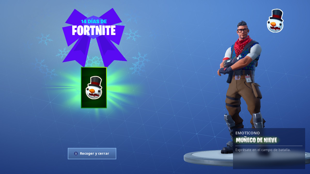 Golpea a un jugador con una bola de nieve en distintas partidas recompensa Fortnite