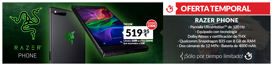 Ofertas en componentes Razer en GAME pc gaming