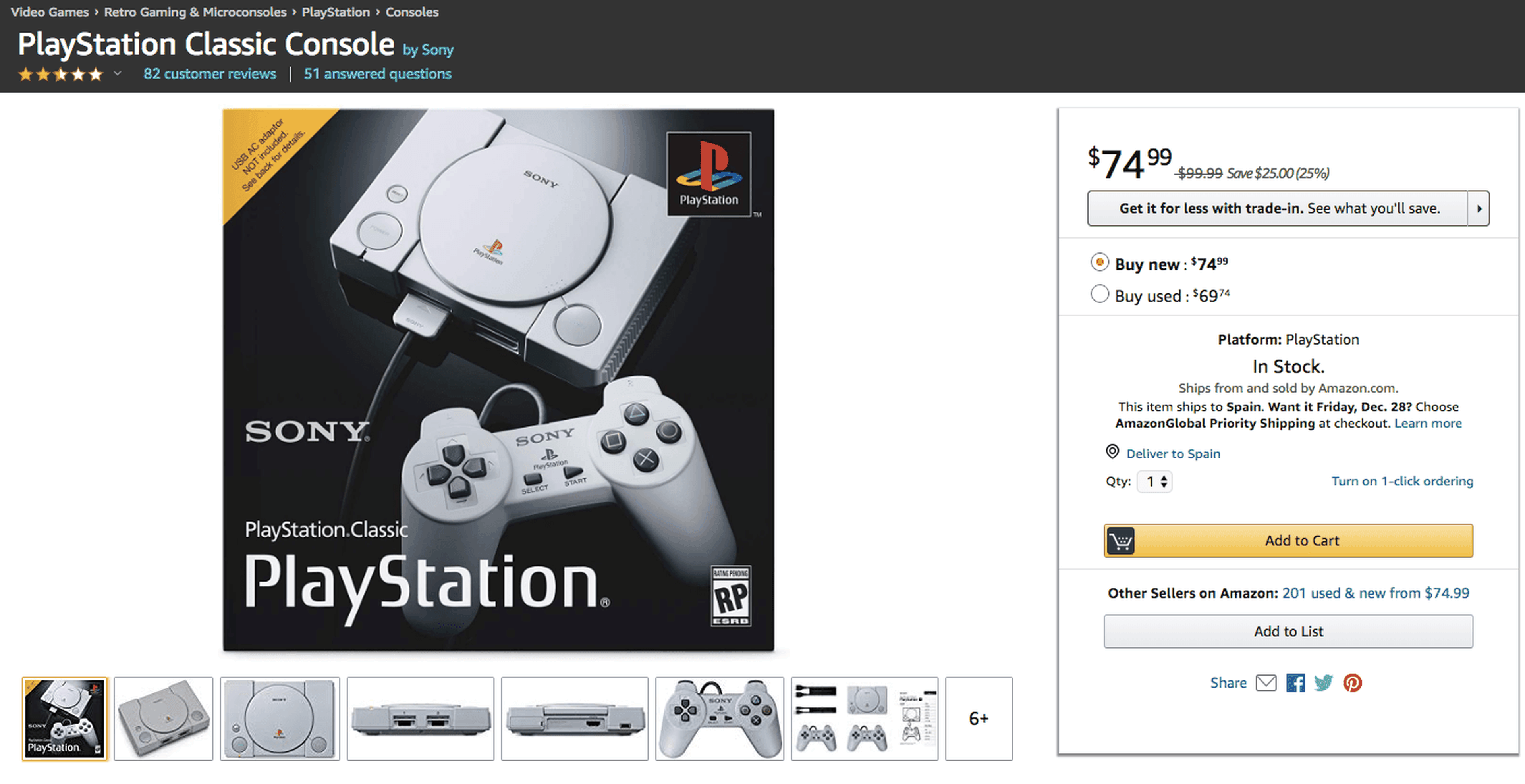 PlayStation Classic Mini en oferta
