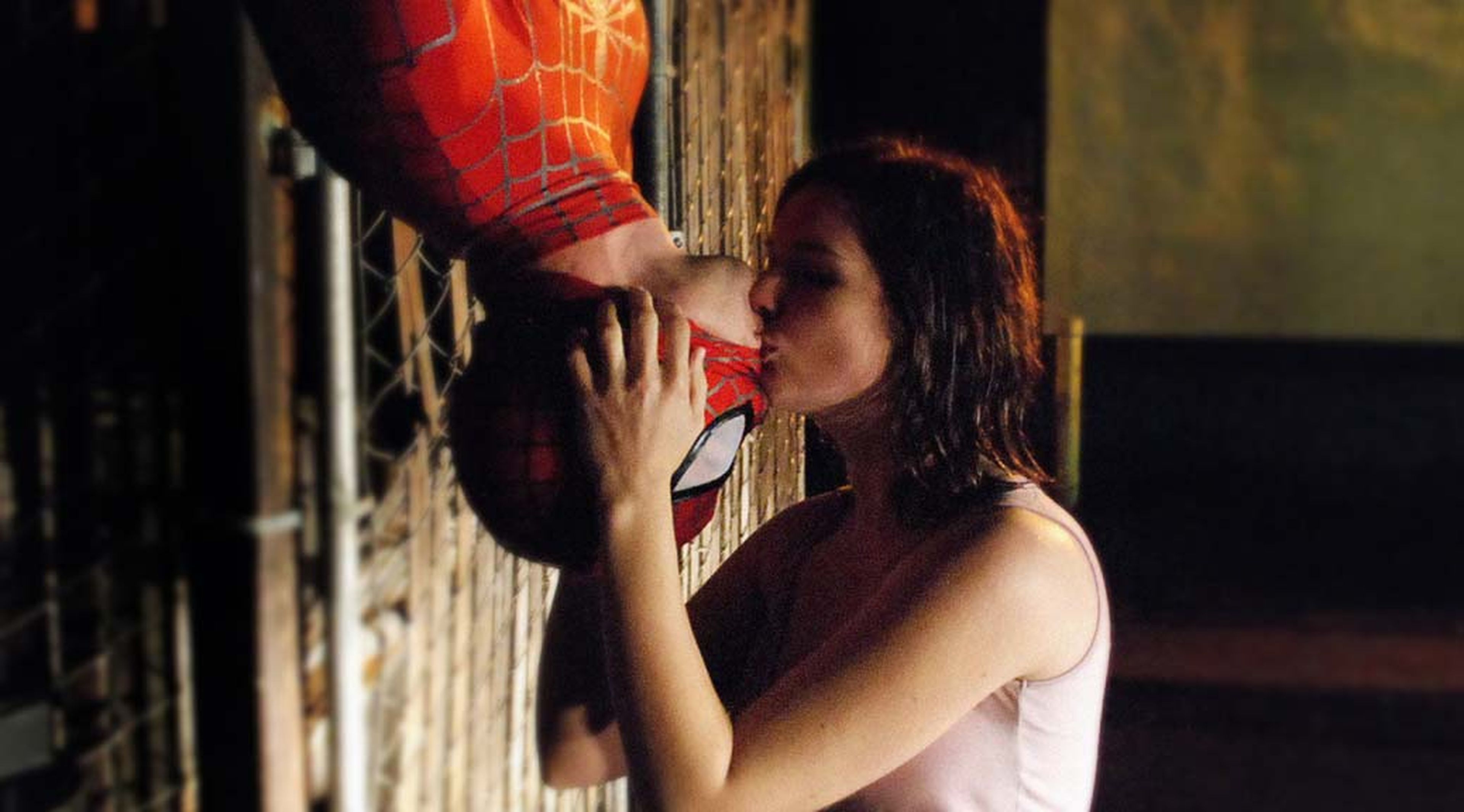 Spider-man (2002), la escena del beso