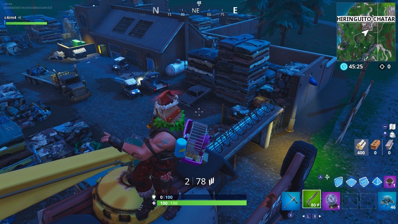baila en lo alto de una cabeza de perro de metal fortnite donde está la cabeza de perro en fortnite