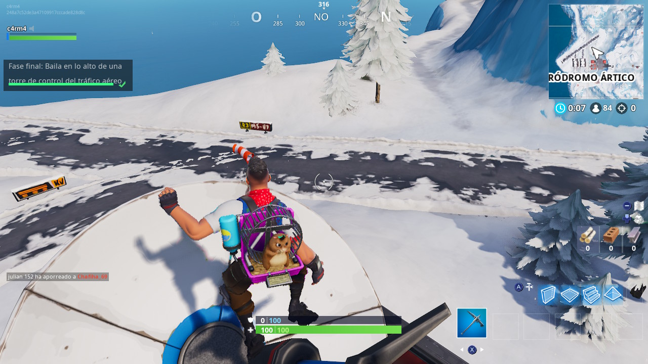 Baila en lo alto de una torre de control de tráfico aéreo fortnite semana 5 temporada 7 Baila en lo alto de una torre de control de tráfico aéreo fortnite semana 5 temporada 7