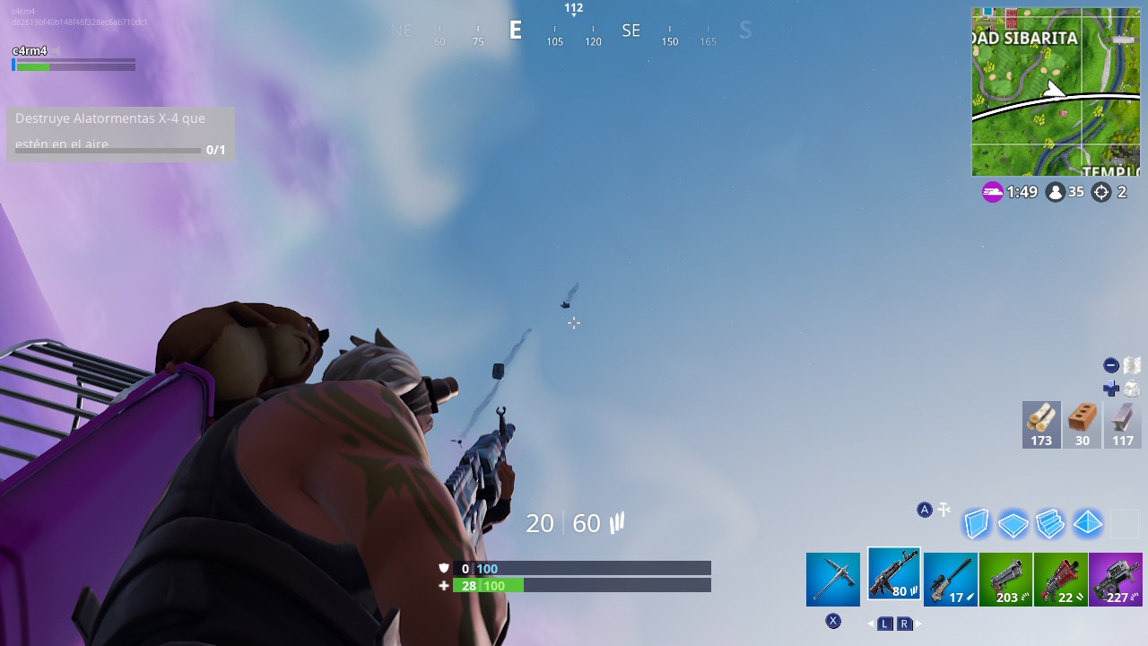 Destruye AlaTormentas X-4 que esten en el aire mejor método destruir alatormentas que esten en el aire fortnite
