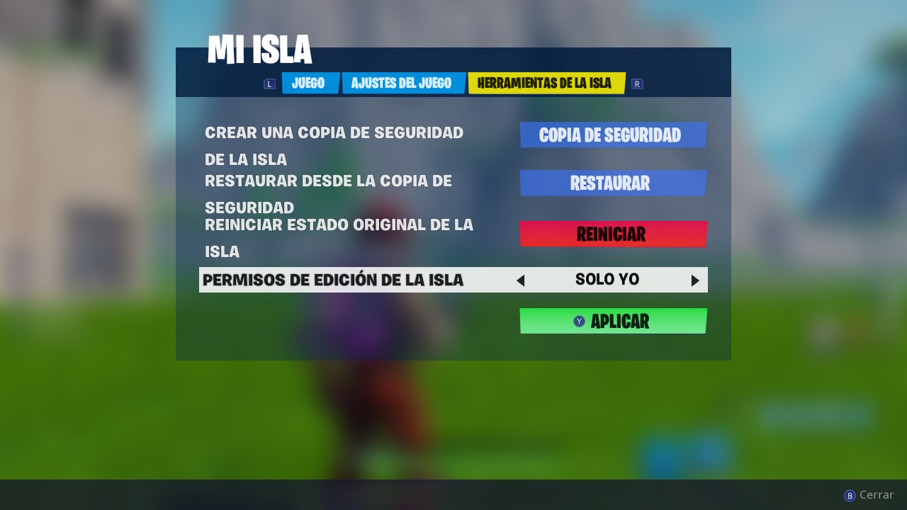 Modo Creativo Fortnite opciones Modo Creativo Fortnite cómo borrar mi isla