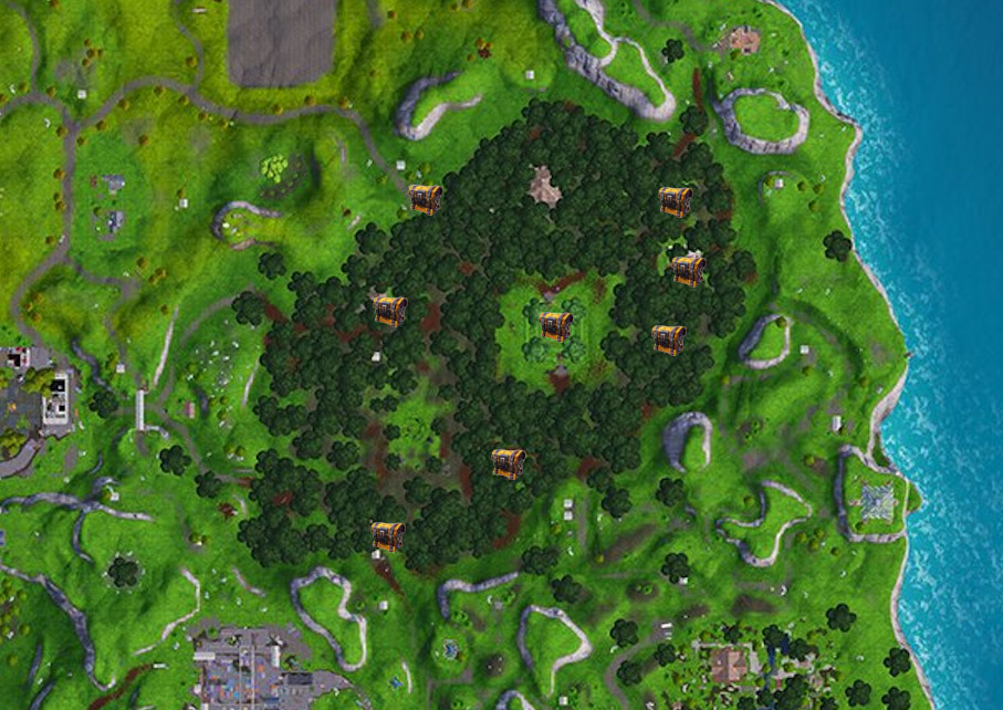 Registra cofres Alameda Aullante Fortnite Registra cofres Alameda Aullante Fortnite