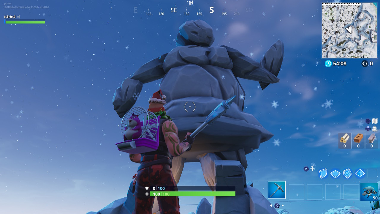 Busca en una escotilla misteriosa, una mujer de roca gigante y un camion accidentado Fortnite mujer de roca gigante semana 8 temporada 7 fortnite