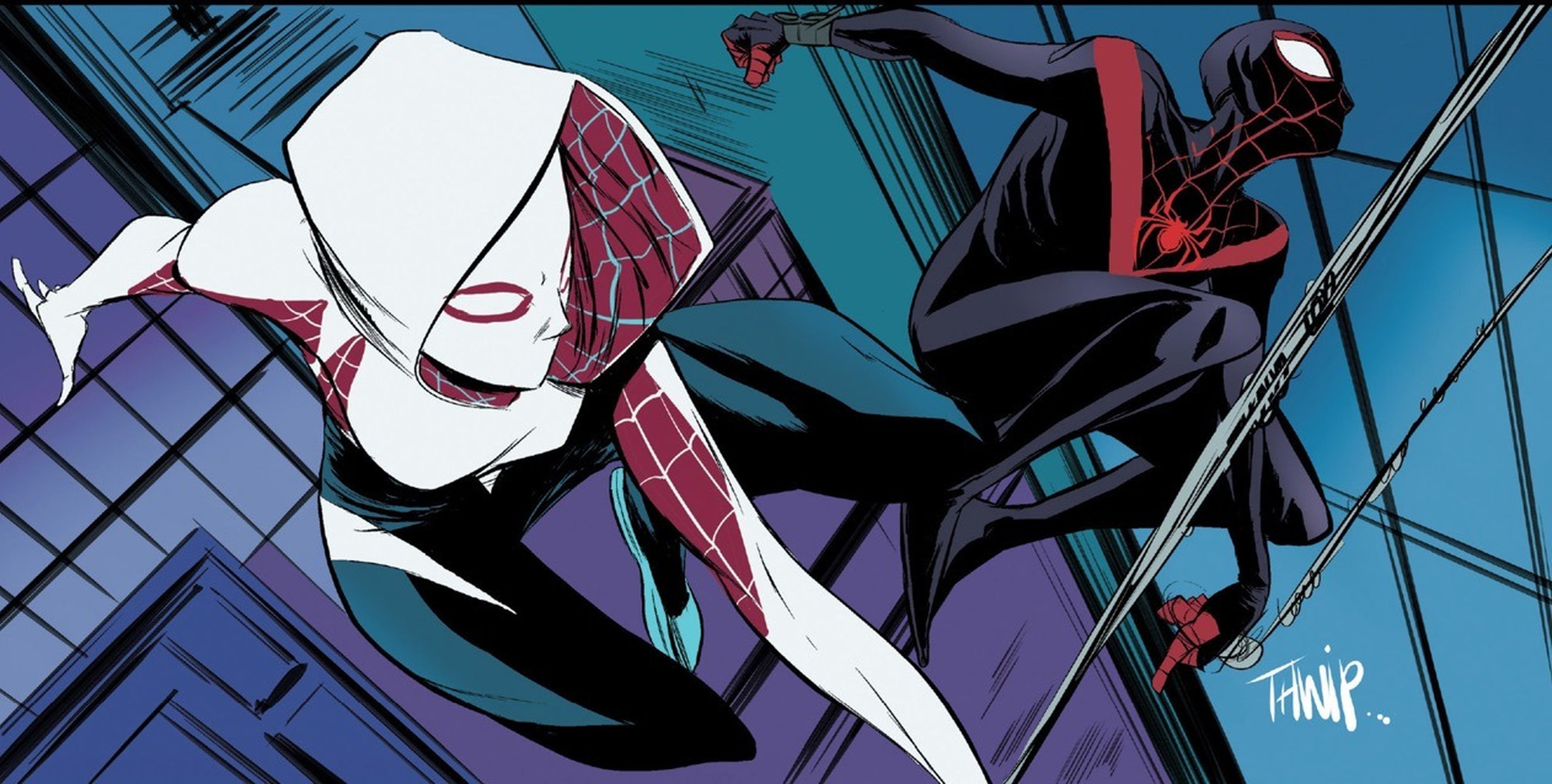 la secuela de Spider-man: Un nuevo universo y Spider-Gwen