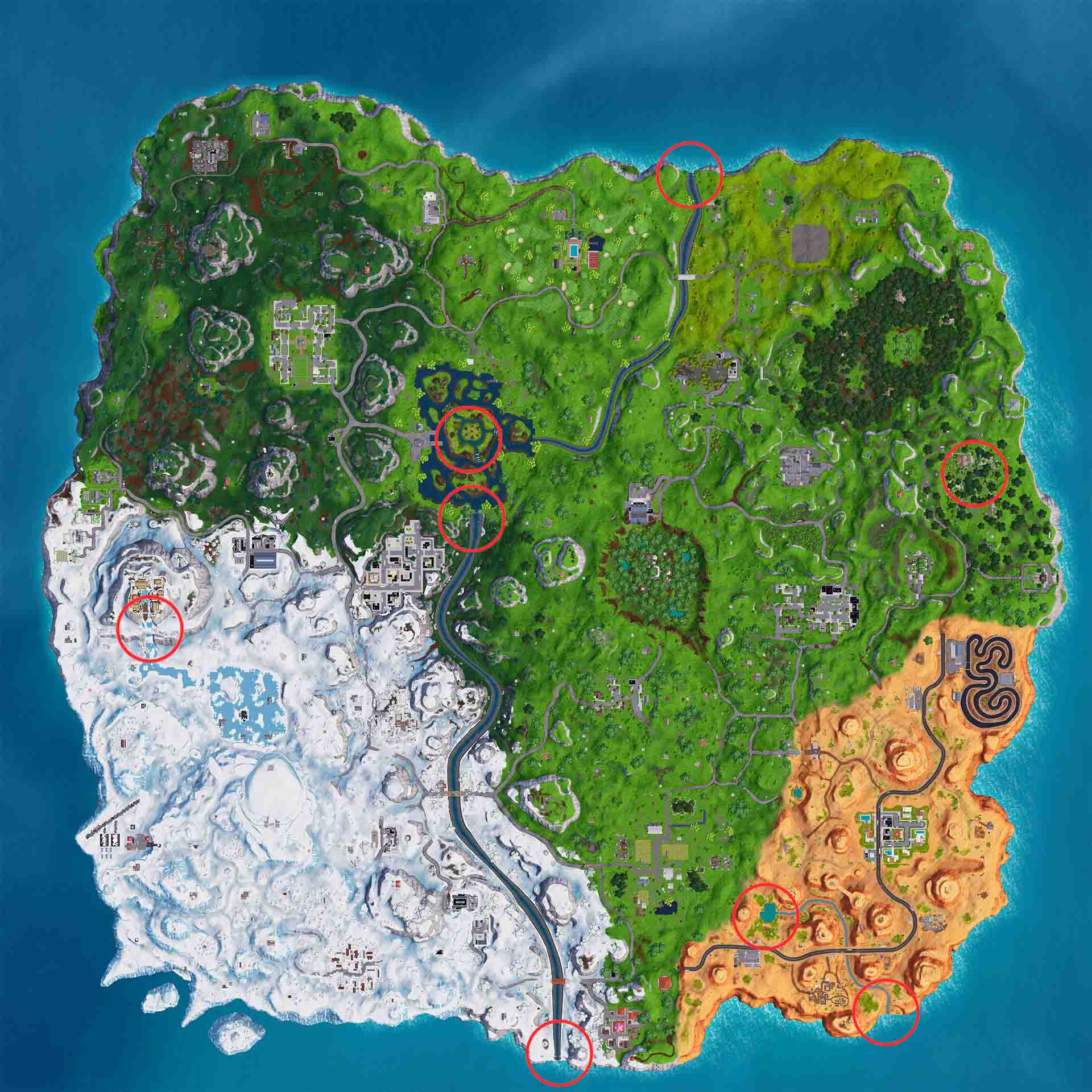 cascadas fortnite temporada 7 donde estan las cascadas fortnite desafio tiempo extra