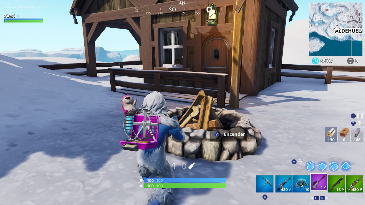 Recupera salud de una fogata en partidas distintas fortnite donde estan las fogatas fornite