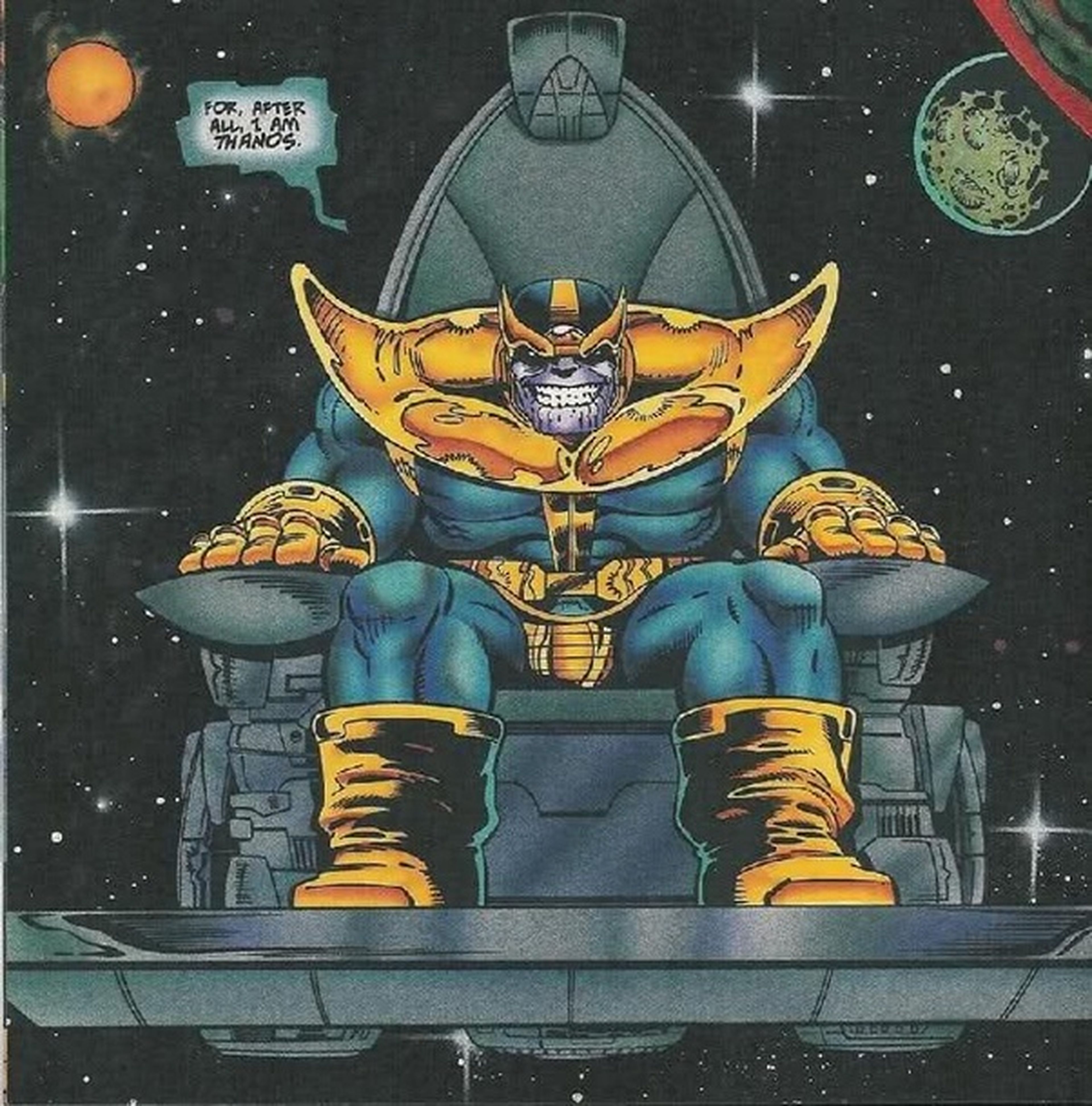 Trono de Thanos en los cómics