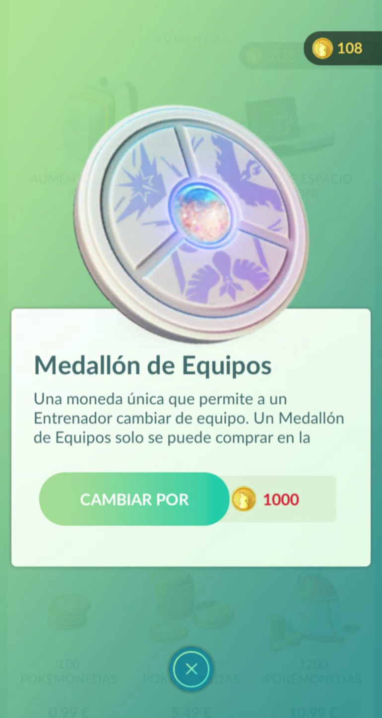 Medallón de equipos en Pokémon GO equipos pokemon go,