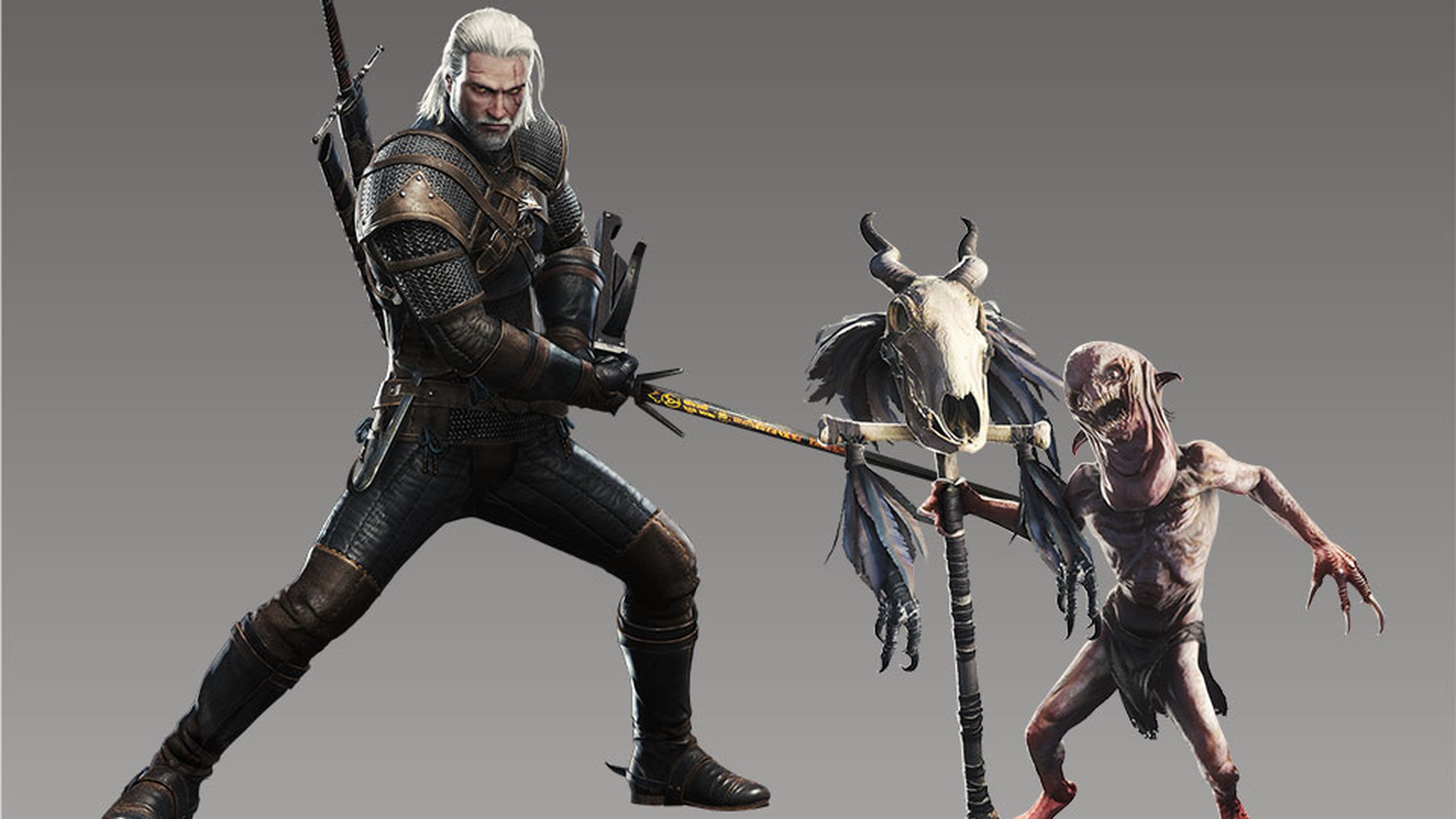 Geralt en Monster Hunter World