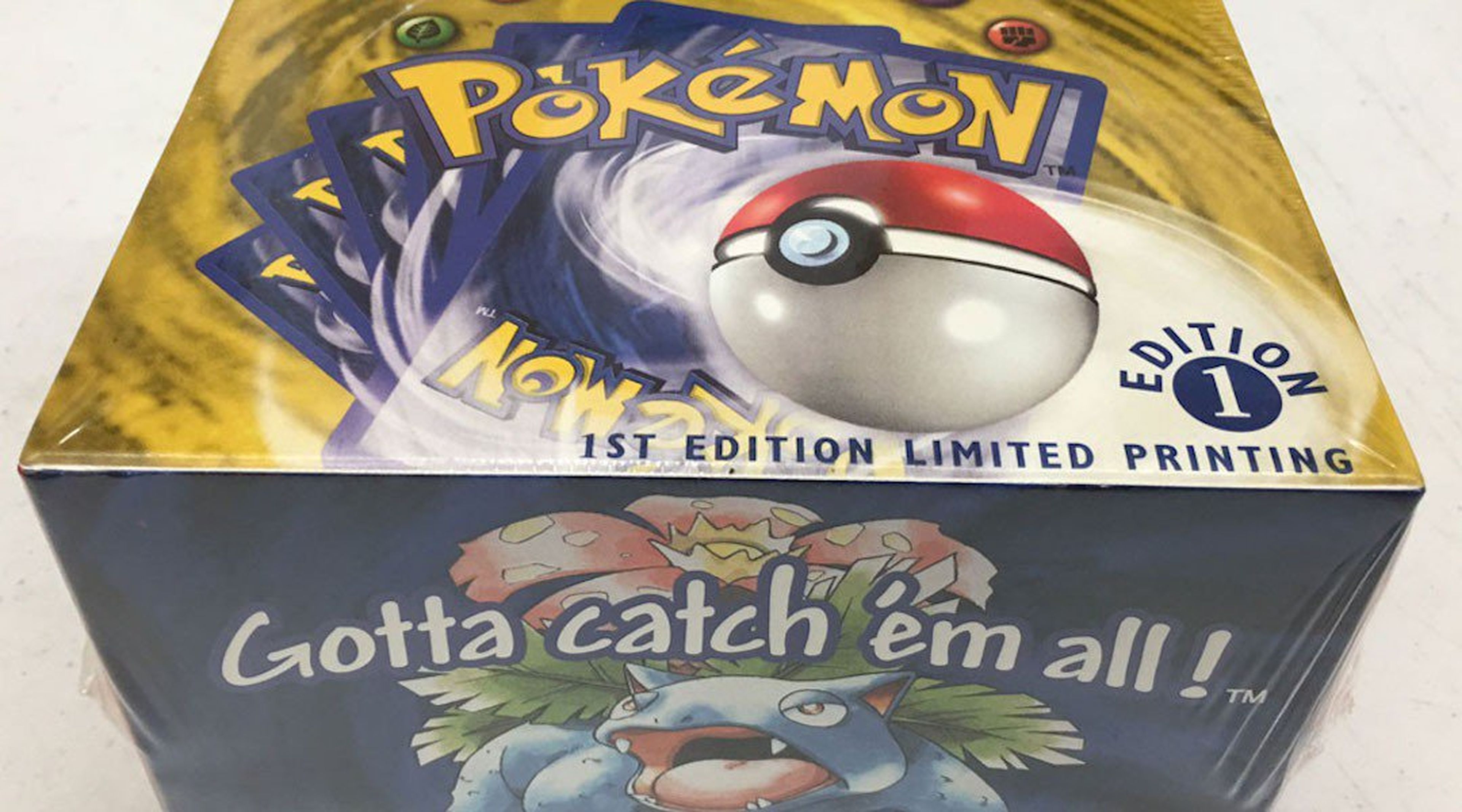 Caja de cartas Pokémon de 1999