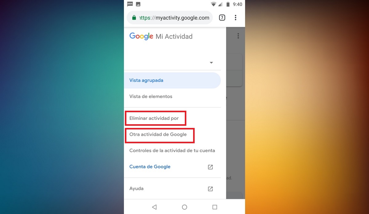 Cómo borrar el historial de Google Google