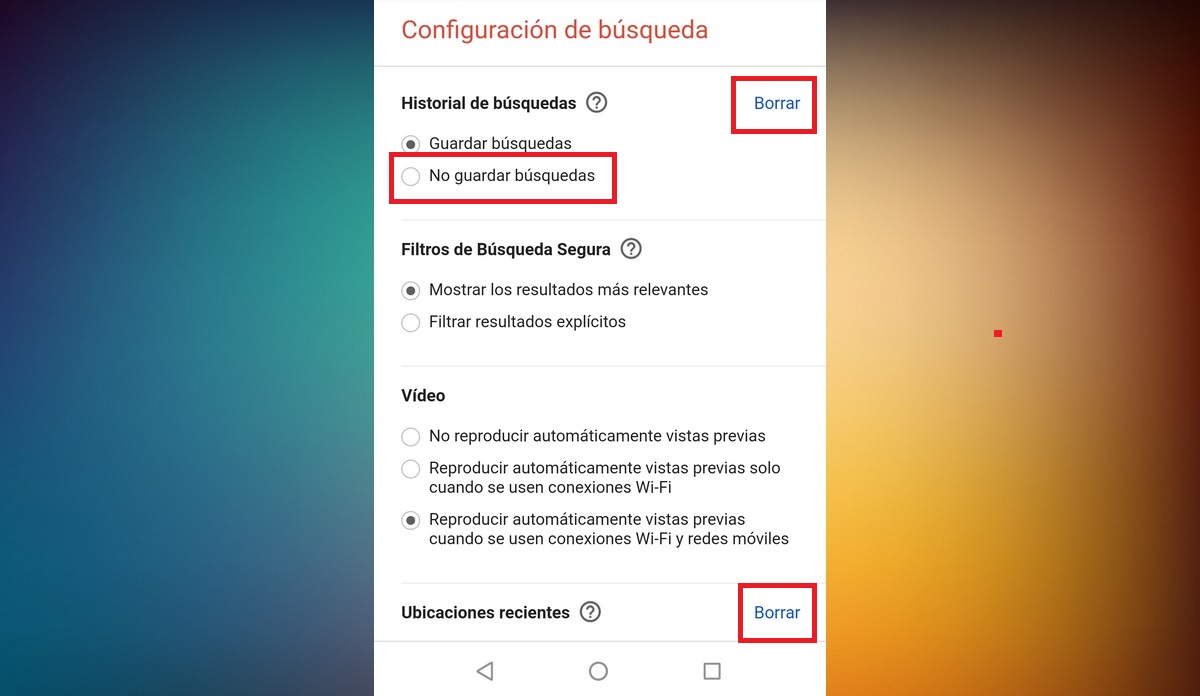 Cómo borrar el historial de Google Google