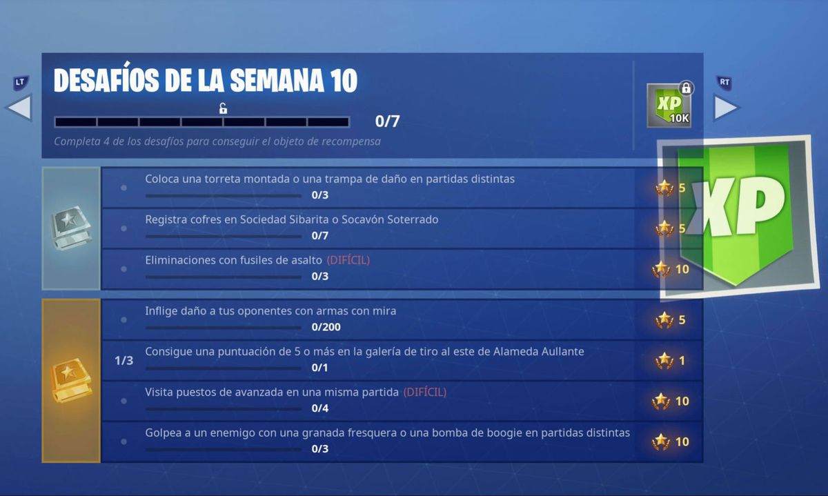 Semana 10 Temporada 7 De Fortnite Cómo Completar Todos Los Desafíos 8584