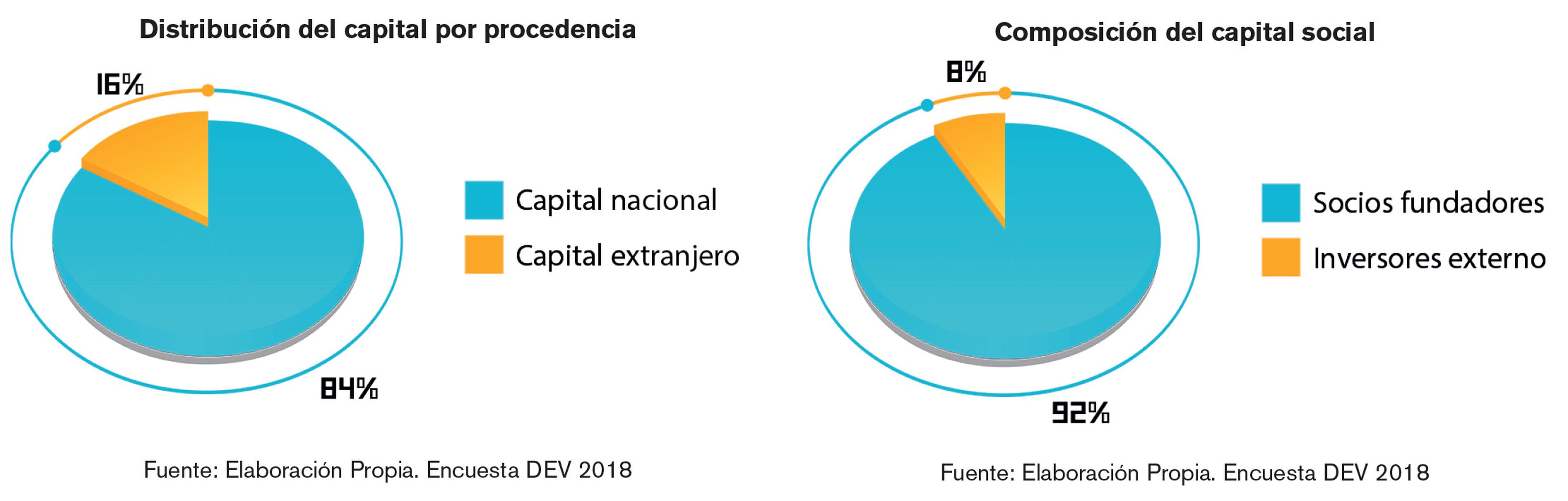 Distribución y composición del capital. Libro Blanco DEV 2018