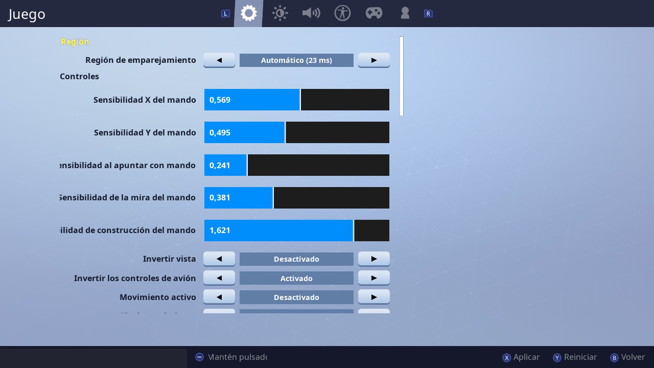 fortnite configuracion switch - mejor configuracion fortnite