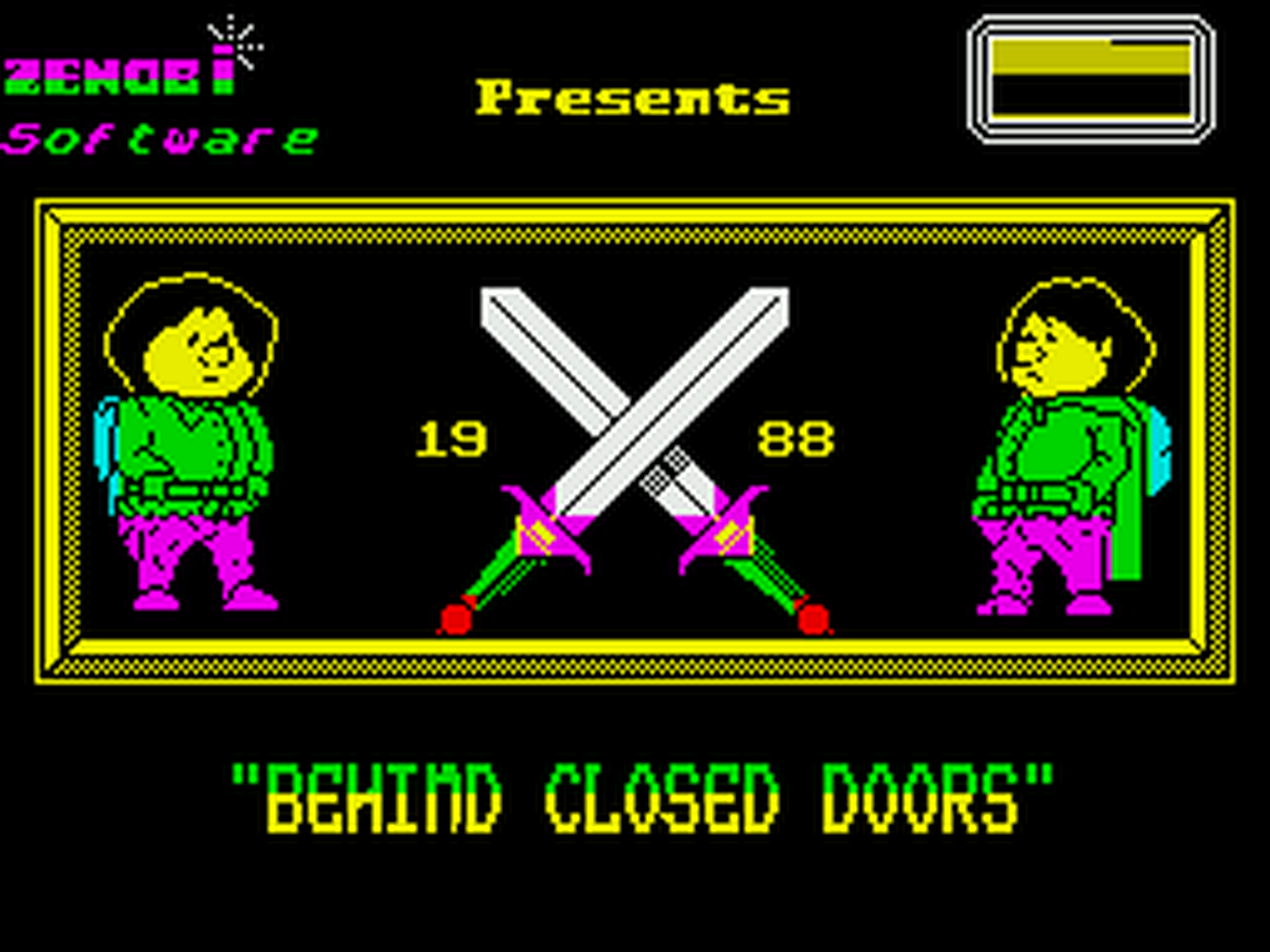 Una captura del videojuego Behind Closed Doors
