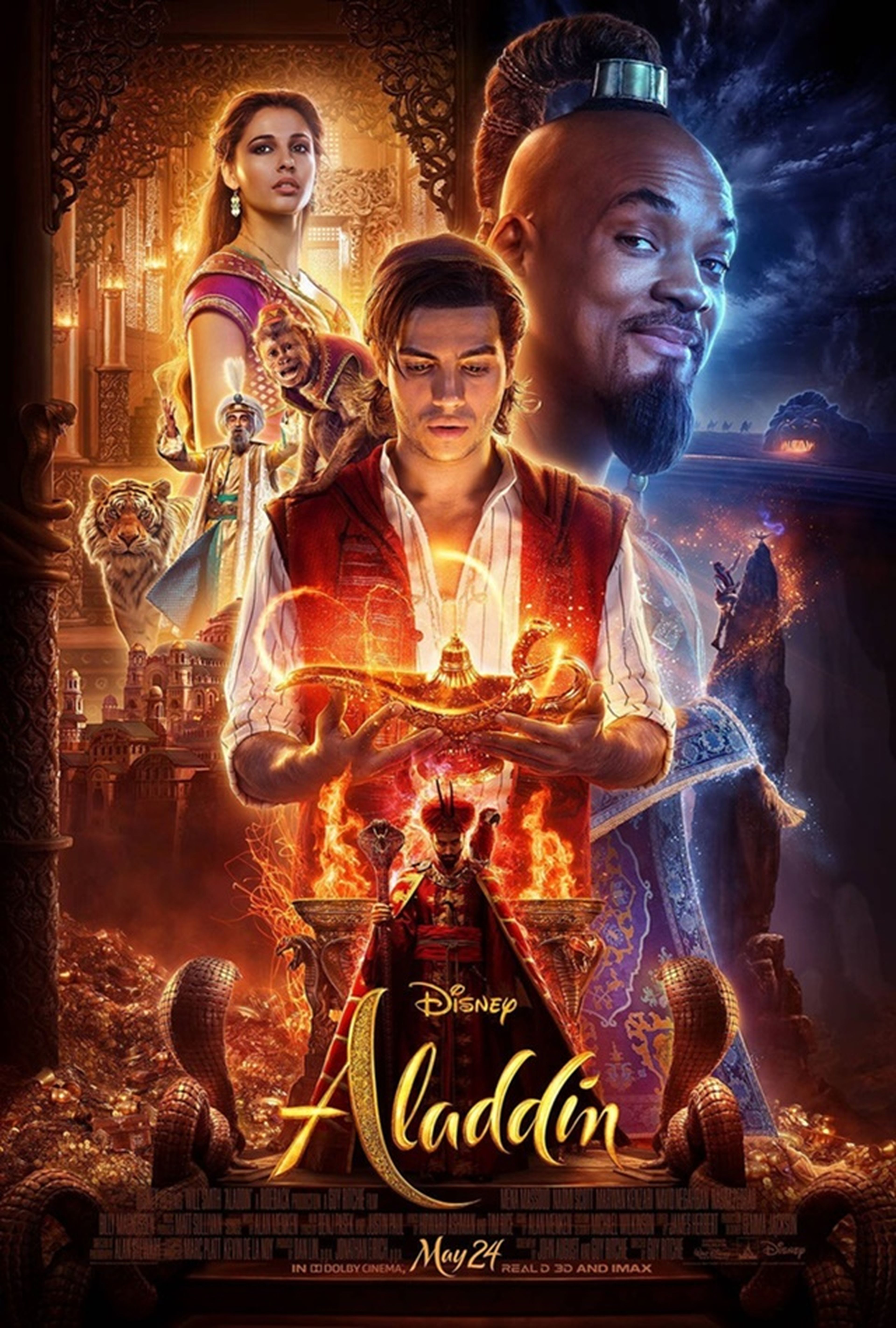 Aladdin - Póster con todos los protagonistas