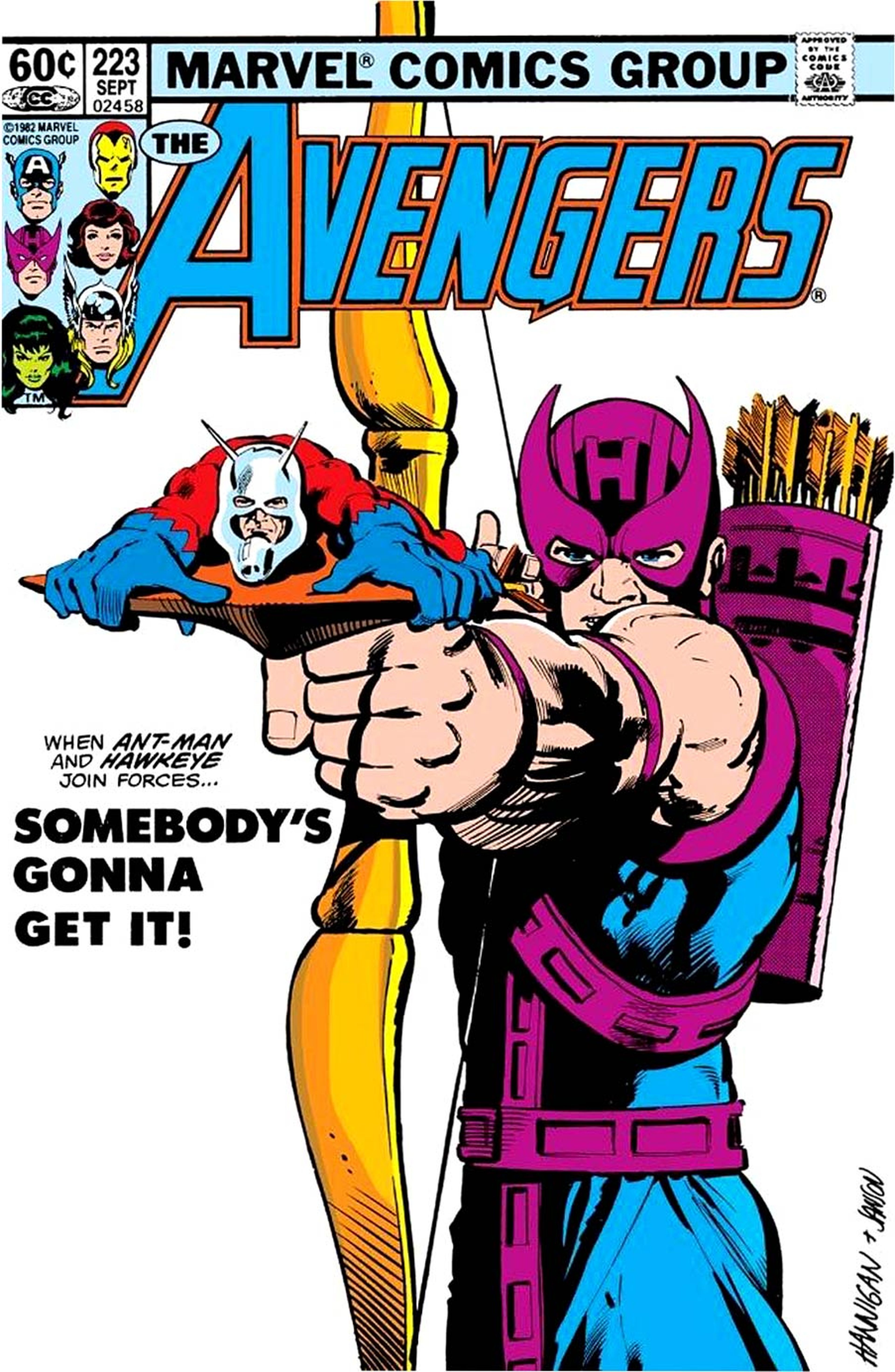 Avengers #223 - Ant-Man sobre una flecha