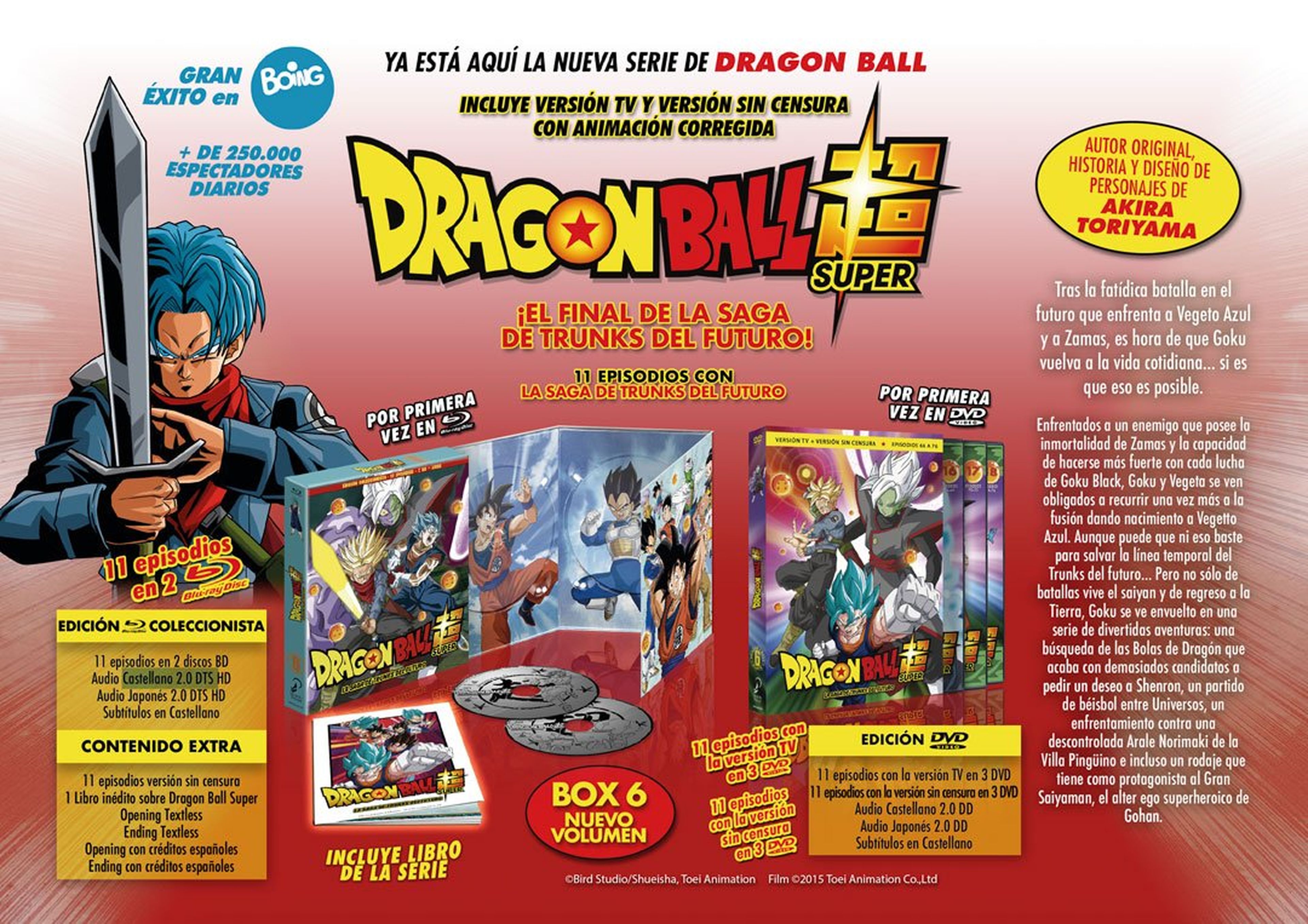 Dragon Ball Super en DVD y Blu-ray - Box 6