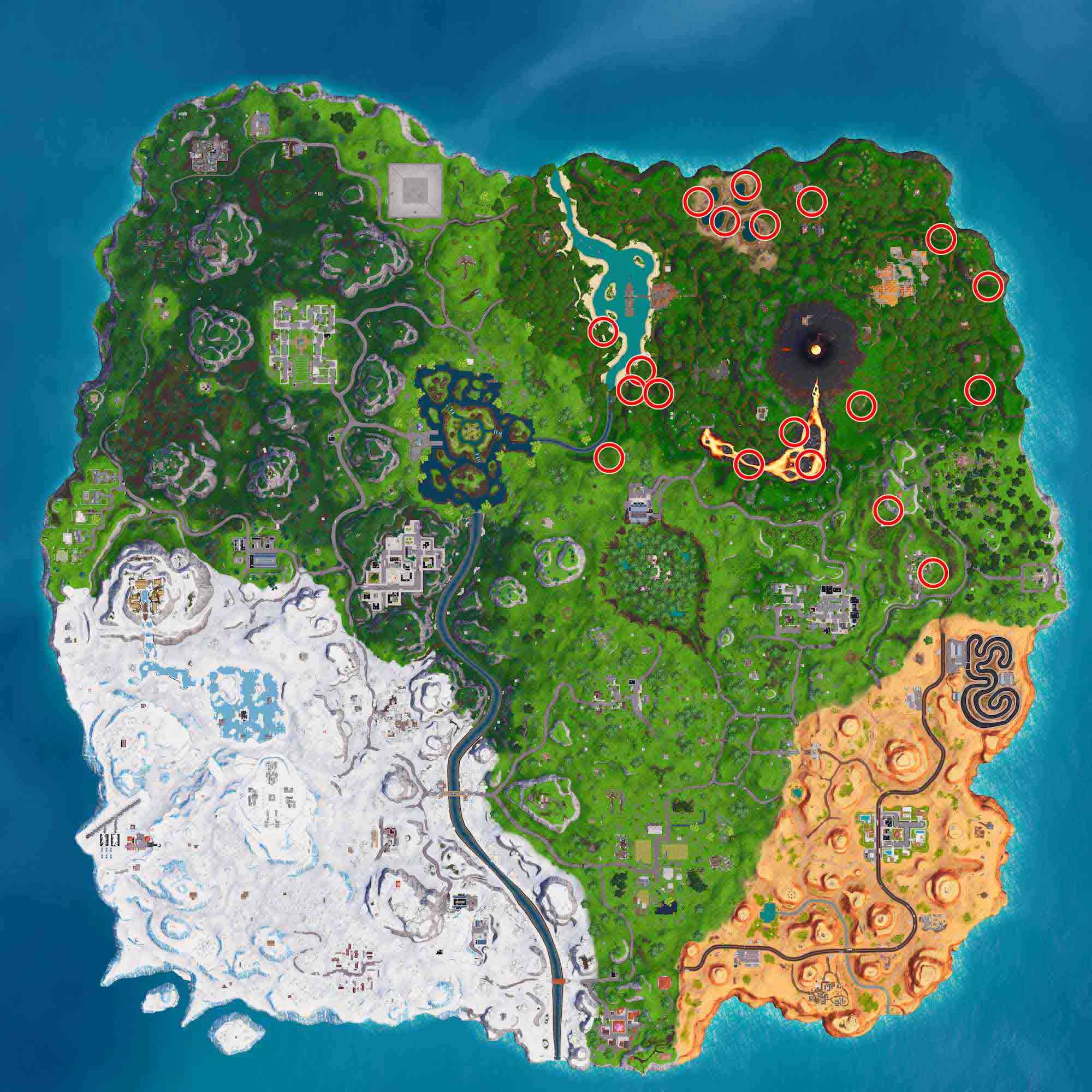 respiraderos volcanicos Fortnite mapa respiraderos volcanicos Fortnite