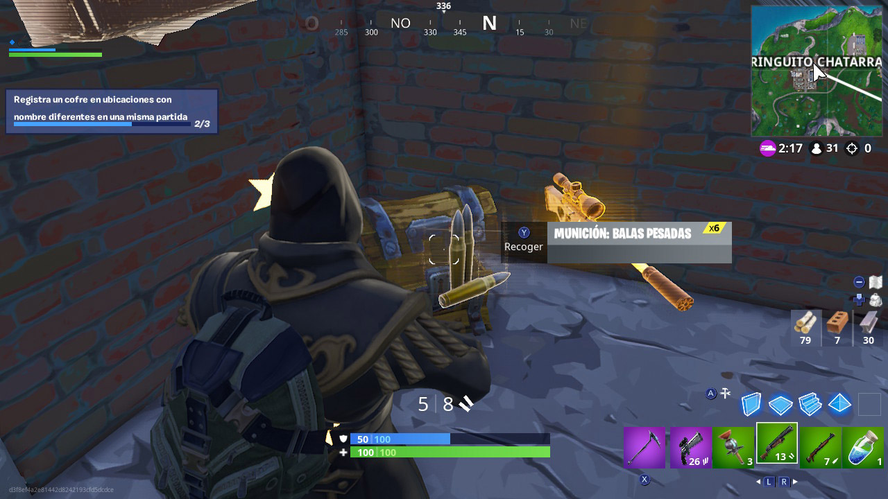 registra un cofre en ubicaciones con nombre diferentes en una misma partida fortnite - busca cofres en la jungla fortnite