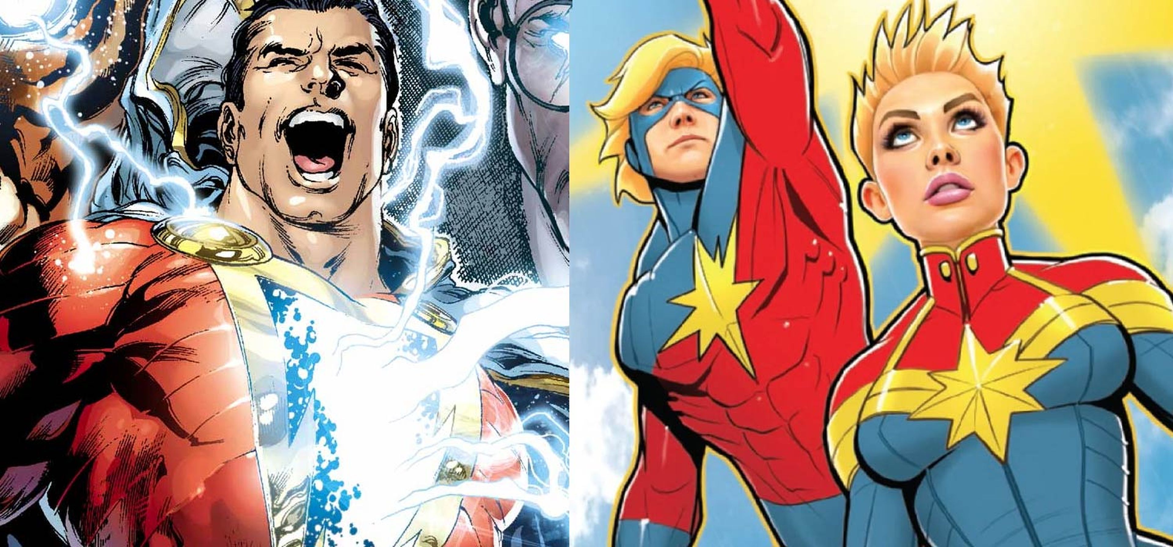 Capitán Marvel y Shazam: Porque ambos héroes se llamaban igual
