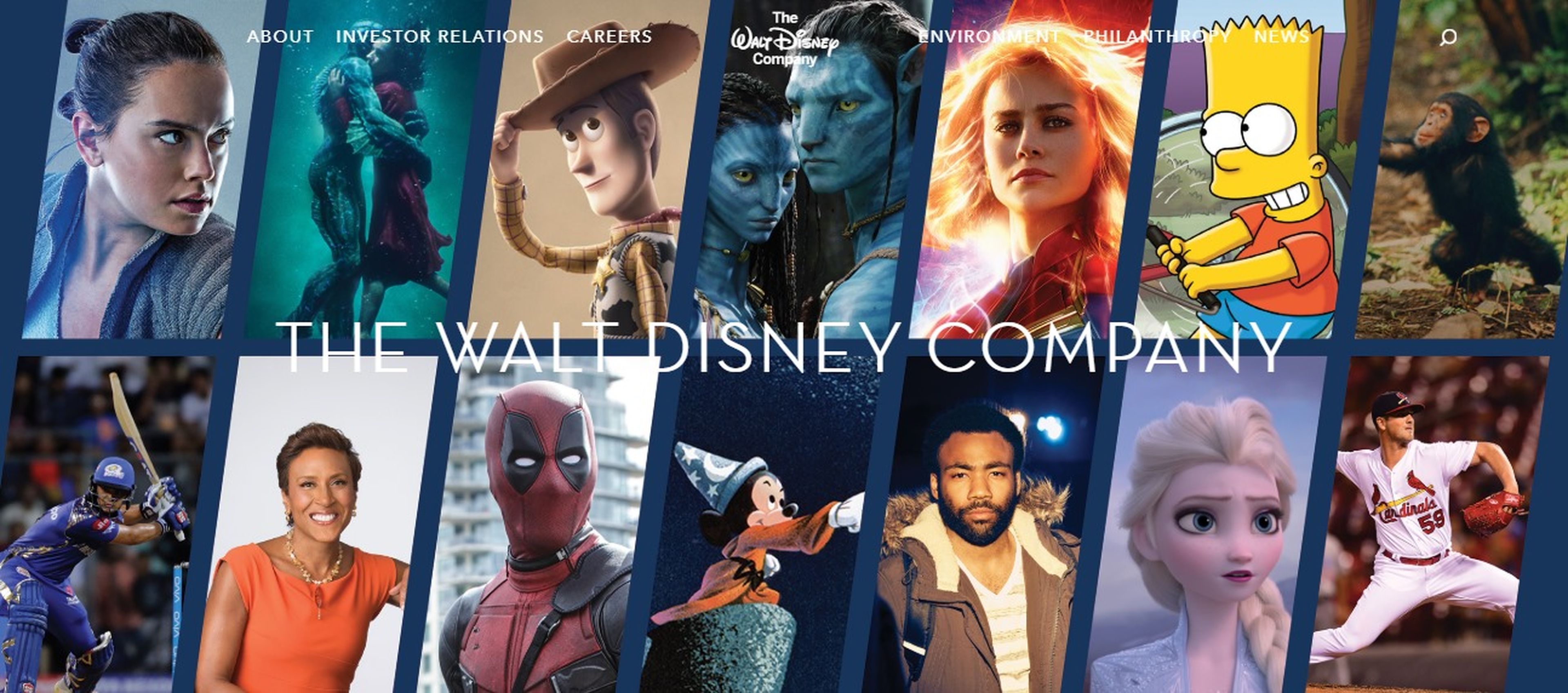 Compra de Fox - Avatar, Deadpool o Los Simpson ya están en la web oficial de Disney