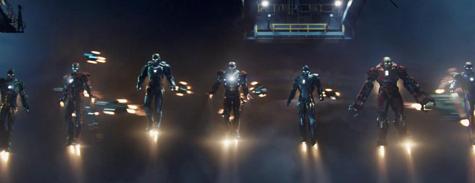 Iron Man Marks VIII a XLI - Iron Man 3 (2013) Armaduras Iron Man