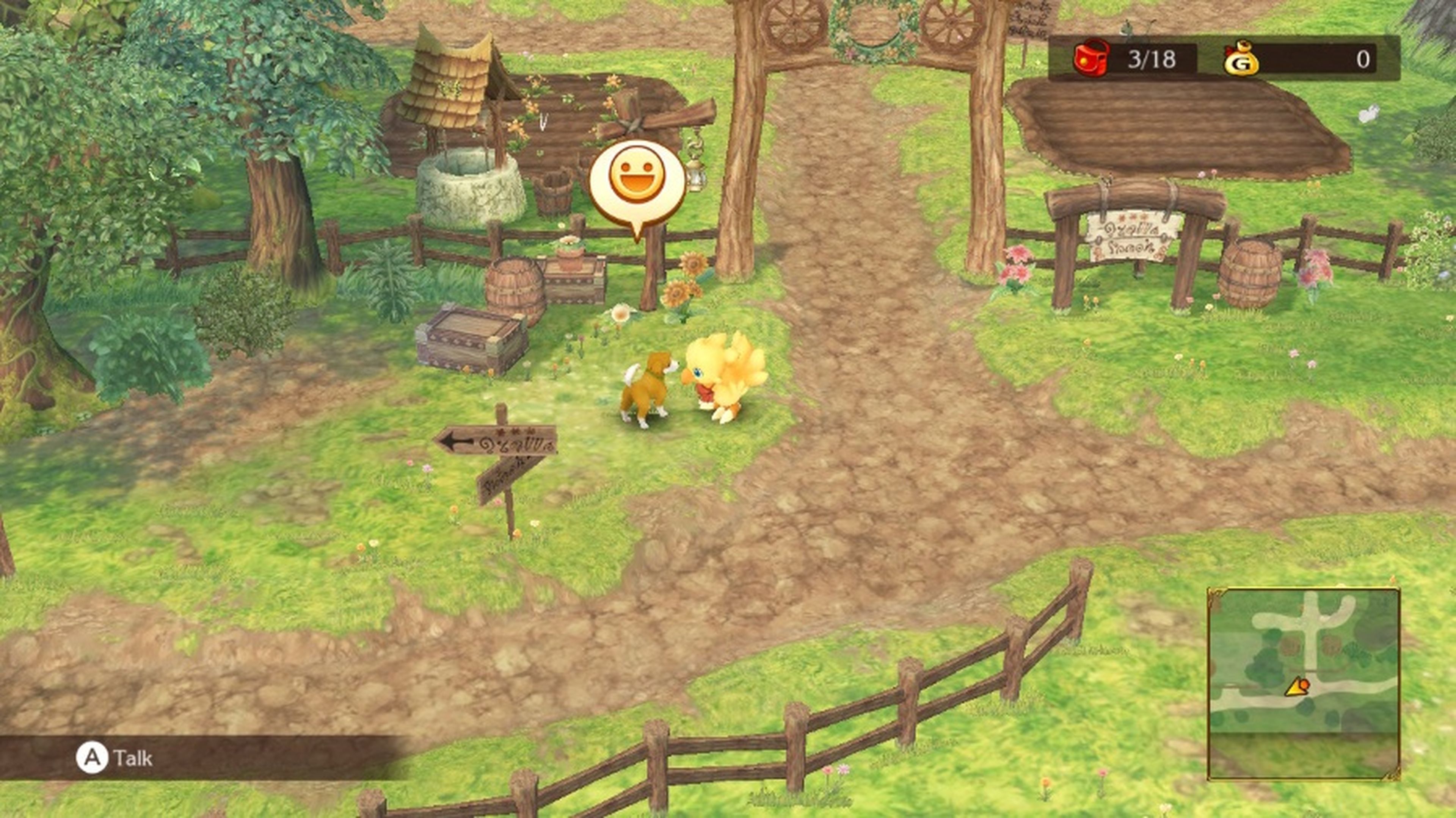 You can not pet the dog in Chocobo's Mystery Dungeon EVERY BUDDY!